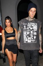 KOURTNEY KARDASHIAN and Travis Barker at Craig