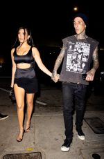 KOURTNEY KARDASHIAN and Travis Barker at Craig