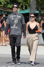 KOURTNEY KARDASHIAN and Travis Barker at Malibu Country Mart 066/16/2021