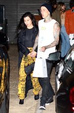 KOURTNEY KARDASHIAN and Travis Barker at Nobu in Malibu 06/23/2021