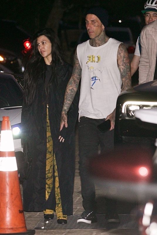 KOURTNEY KARDASHIAN and Travis Barker at Nobu in Malibu 06/23/2021