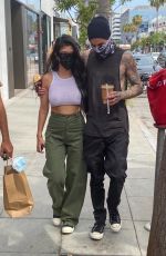 KOURTNEY KARDASHIAN and Travis Barker Out in Los Angeles 06/15/2021