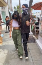 KOURTNEY KARDASHIAN and Travis Barker Out in Los Angeles 06/15/2021