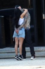 KOURTNEY KARDASHIAN and Travis Barker Out Kissing in Burbank 06/05/2021