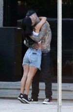 KOURTNEY KARDASHIAN and Travis Barker Out Kissing in Burbank 06/05/2021