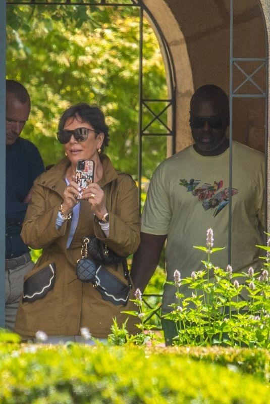 KRIS JENNER and Corey Gamble on a Tour of a Vineyards in Bordeaux Region 06/20/2021