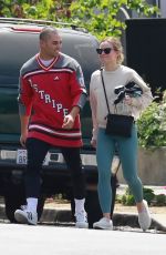 KRISTEN BELL and Benjamin Levy Aguilar Arrives ata  Gym in Los Feliz 06/07/2021