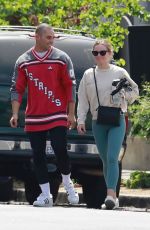 KRISTEN BELL and Benjamin Levy Aguilar Arrives ata  Gym in Los Feliz 06/07/2021