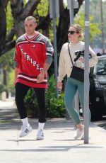 KRISTEN BELL and Benjamin Levy Aguilar Arrives ata  Gym in Los Feliz 06/07/2021