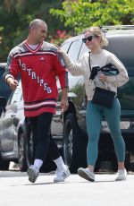 KRISTEN BELL and Benjamin Levy Aguilar Arrives ata  Gym in Los Feliz 06/07/2021