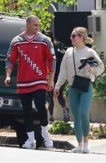 KRISTEN BELL and Benjamin Levy Aguilar Arrives ata  Gym in Los Feliz 06/07/2021