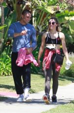 KRISTEN BELL and Benjamin Levy Aguilar Heading to a Gym in Los Feliz 06/09/2021