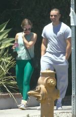 KRISTEN BELL and Benjamin Levy Aguilar Heading to a Gym in Los Feliz 06/13/2021