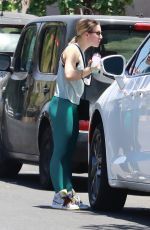 KRISTEN BELL and Benjamin Levy Aguilar Heading to a Gym in Los Feliz 06/13/2021