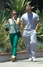 KRISTEN BELL and Benjamin Levy Aguilar Heading to a Gym in Los Feliz 06/13/2021