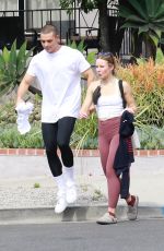 KRISTEN BELL and Benjamin Levy Aguilar Heading to a Gym in Los Feliz 06/15/2021