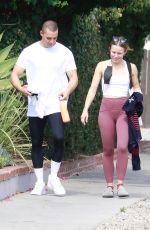 KRISTEN BELL and Benjamin Levy Aguilar Heading to a Gym in Los Feliz 06/15/2021