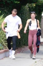 KRISTEN BELL and Benjamin Levy Aguilar Heading to a Gym in Los Feliz 06/15/2021