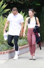 KRISTEN BELL and Benjamin Levy Aguilar Heading to a Gym in Los Feliz 06/15/2021