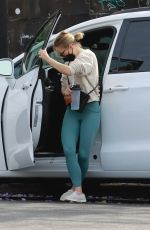 KRISTEN BELL at a Gym in Los Feliz 06/07/2021