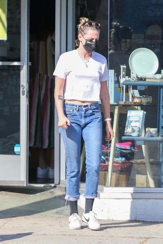 KRISTEN STEWART in Denim Out in Los Angeles 06/29/2021