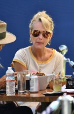 LAETICIA HALLYDAY Out with Friends for Brunch in Brentwood 06/13/2021