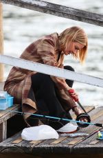 LARA BINGLE Out Fishing in Sydney 06/03/2021