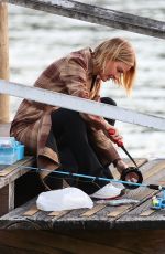 LARA BINGLE Out Fishing in Sydney 06/03/2021