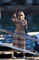 LARA BINGLE Out Fishing in Sydney 06/03/2021