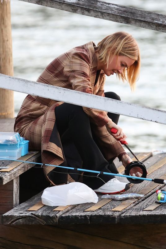 LARA BINGLE Out Fishing in Sydney 06/03/2021