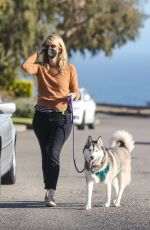 LAURA DERN Out with Her Dog in Pacific Palisades 06/10/2021
