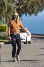 LAURA DERN Out with Her Dog in Pacific Palisades 06/10/2021