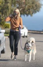 LAURA DERN Out with Her Dog in Pacific Palisades 06/10/2021