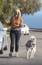 LAURA DERN Out with Her Dog in Pacific Palisades 06/10/2021