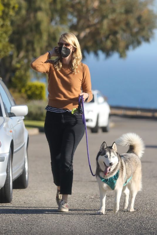 LAURA DERN Out with Her Dog in Pacific Palisades 06/10/2021