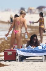 LAURA IVANIUKAS in Bikini at a Beach in Miami 06/05/2021