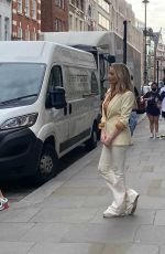 LAURA WHITMORE Out Filming in Covent Garden 06/02/2021