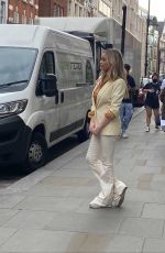LAURA WHITMORE Out Filming in Covent Garden 06/02/2021