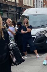 LAURA WHITMORE Out Filming in Covent Garden 06/02/2021