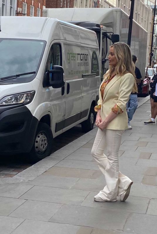 LAURA WHITMORE Out Filming in Covent Garden 06/02/2021