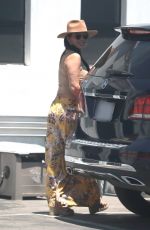 LAUREN SANCHEZ Show Huge Diamond Ring on Engagement Ring Finger Out in Los Angeles 06/14/2021