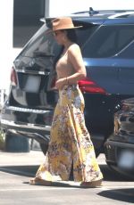 LAUREN SANCHEZ Show Huge Diamond Ring on Engagement Ring Finger Out in Los Angeles 06/14/2021