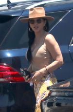 LAUREN SANCHEZ Show Huge Diamond Ring on Engagement Ring Finger Out in Los Angeles 06/14/2021