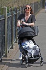 LAURYN GOODMAN Out with Her Baby in Knutsford Park in Cheshire 06/08/2021