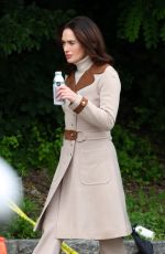 LENA HEADEY on the Set of White House Plumbers in Poughkeepsie 06/03/2021