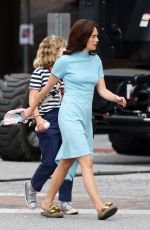 LENA HEADEY on the Set of White House Plumbers in Poughkeepsie 06/03/2021
