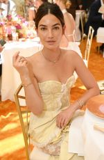 LILY ALDRIDGE at Bvlgari Press Lunch in Milan 06/04/2021