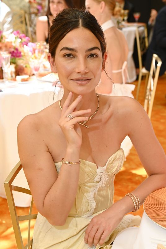 LILY ALDRIDGE at Bvlgari Press Lunch in Milan 06/04/2021