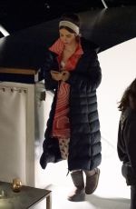 LILY COLLINS on the Set of Emily in Paris in Paris 06/24/2021