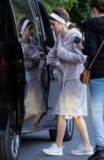 LILY COLLINS on the Set of Emily in Paris in Paris 06/24/2021